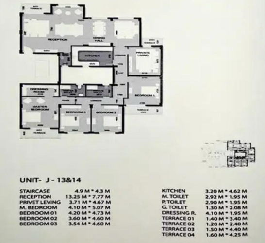Floor plan for apartment at Dejoya Residence