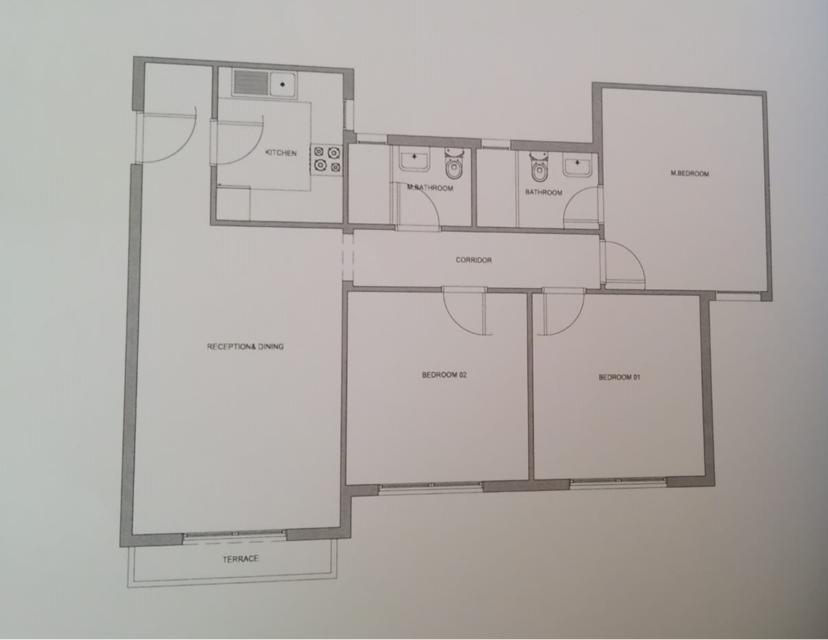 Floor plan for apartment at Aliva Mountain View Mostakbal City