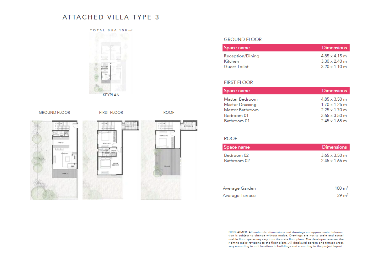 Floor plan for apartment at Jefaira