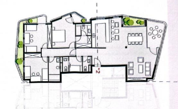 Floor plan for apartment at Badya