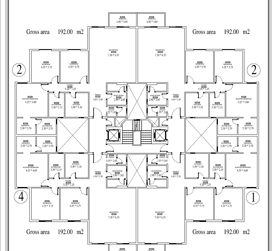 Floor plan for apartment at Ninety Avenue