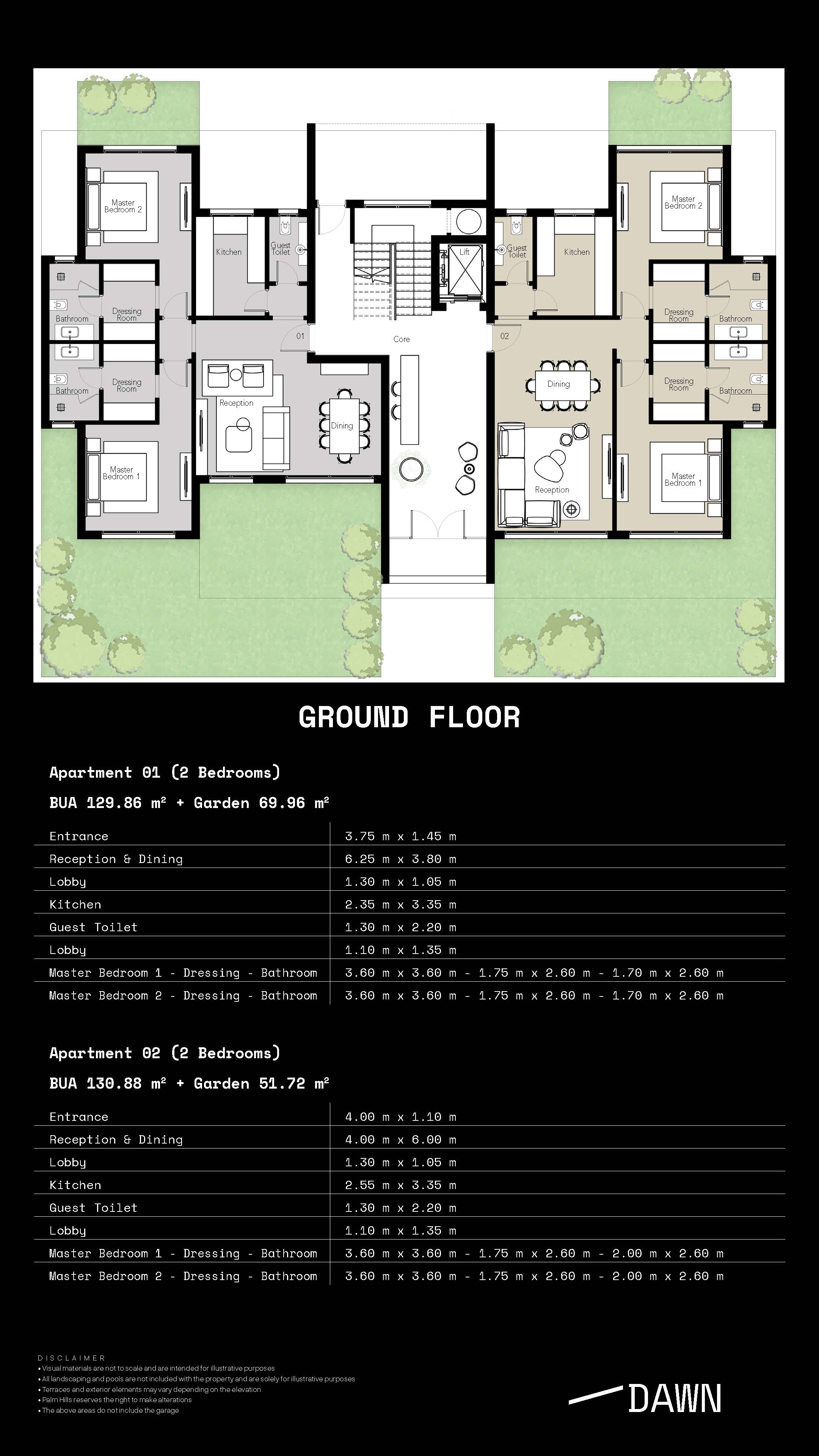 Floor plan for apartment at PX-Phase One