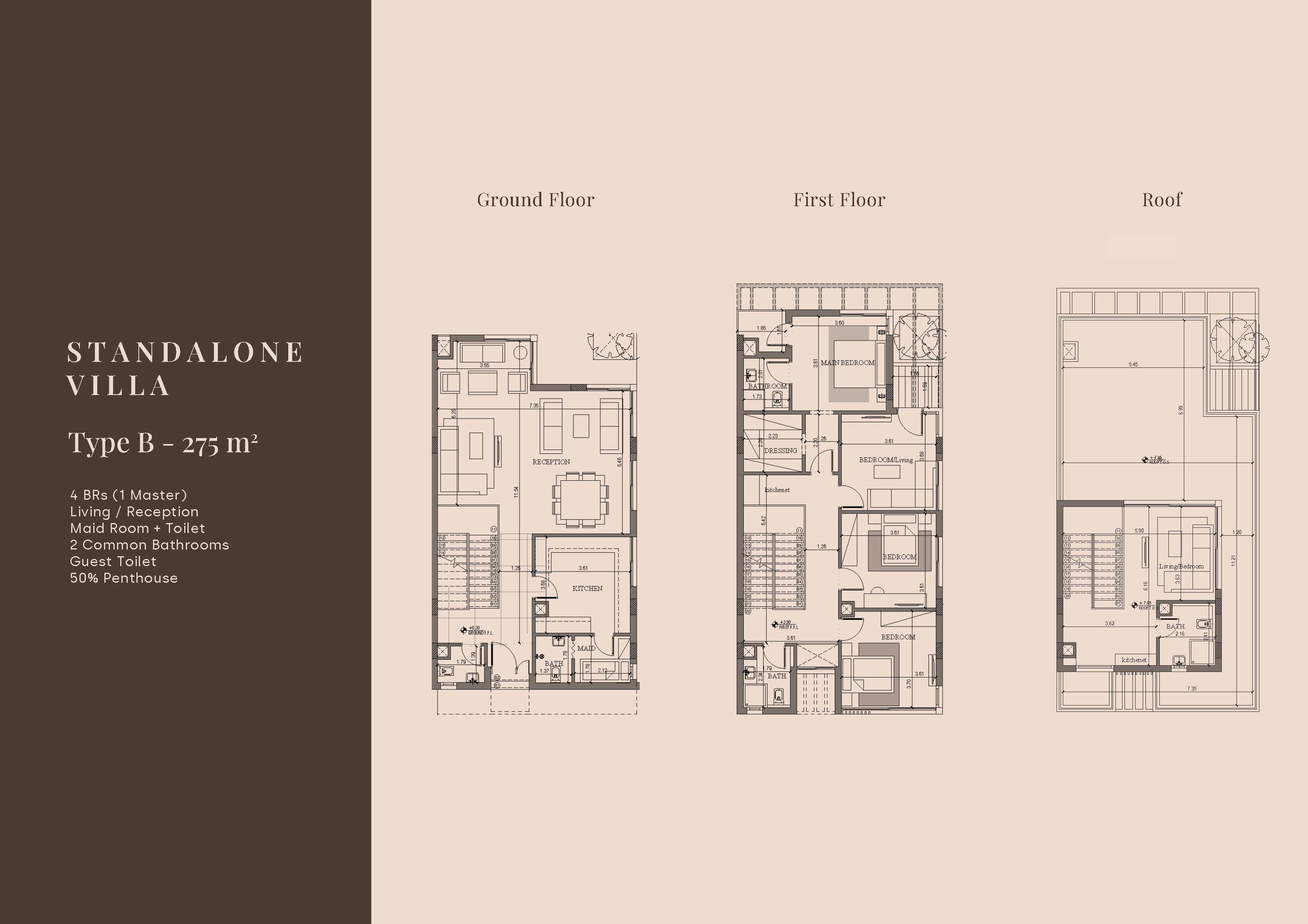 Floor plan for villa at The Crest