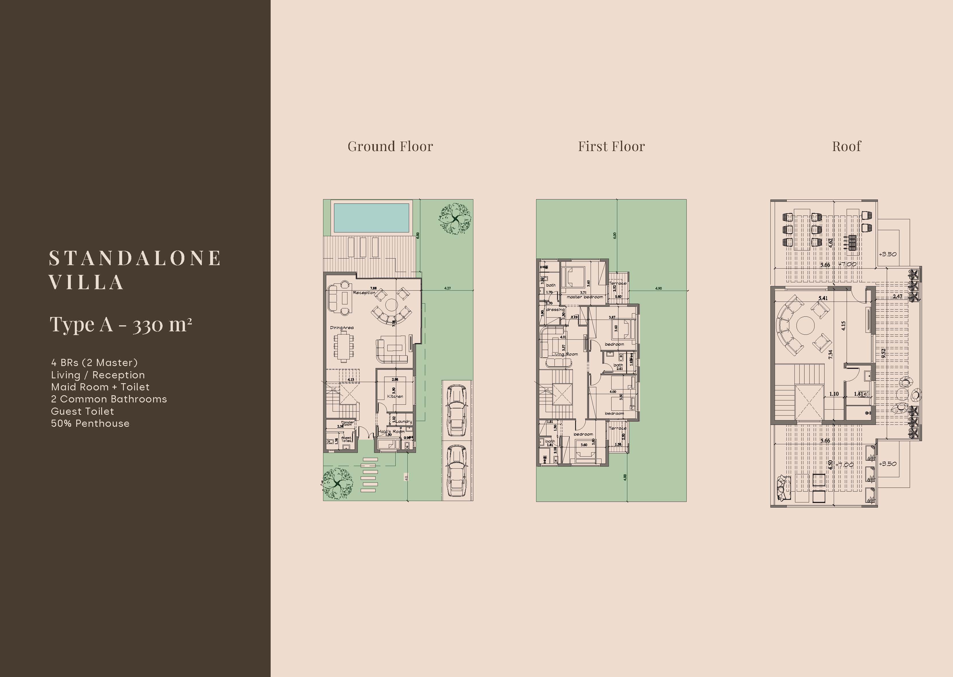 Floor plan for villa at The Crest