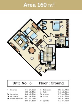 Floor plan for apartment at Golden Yard