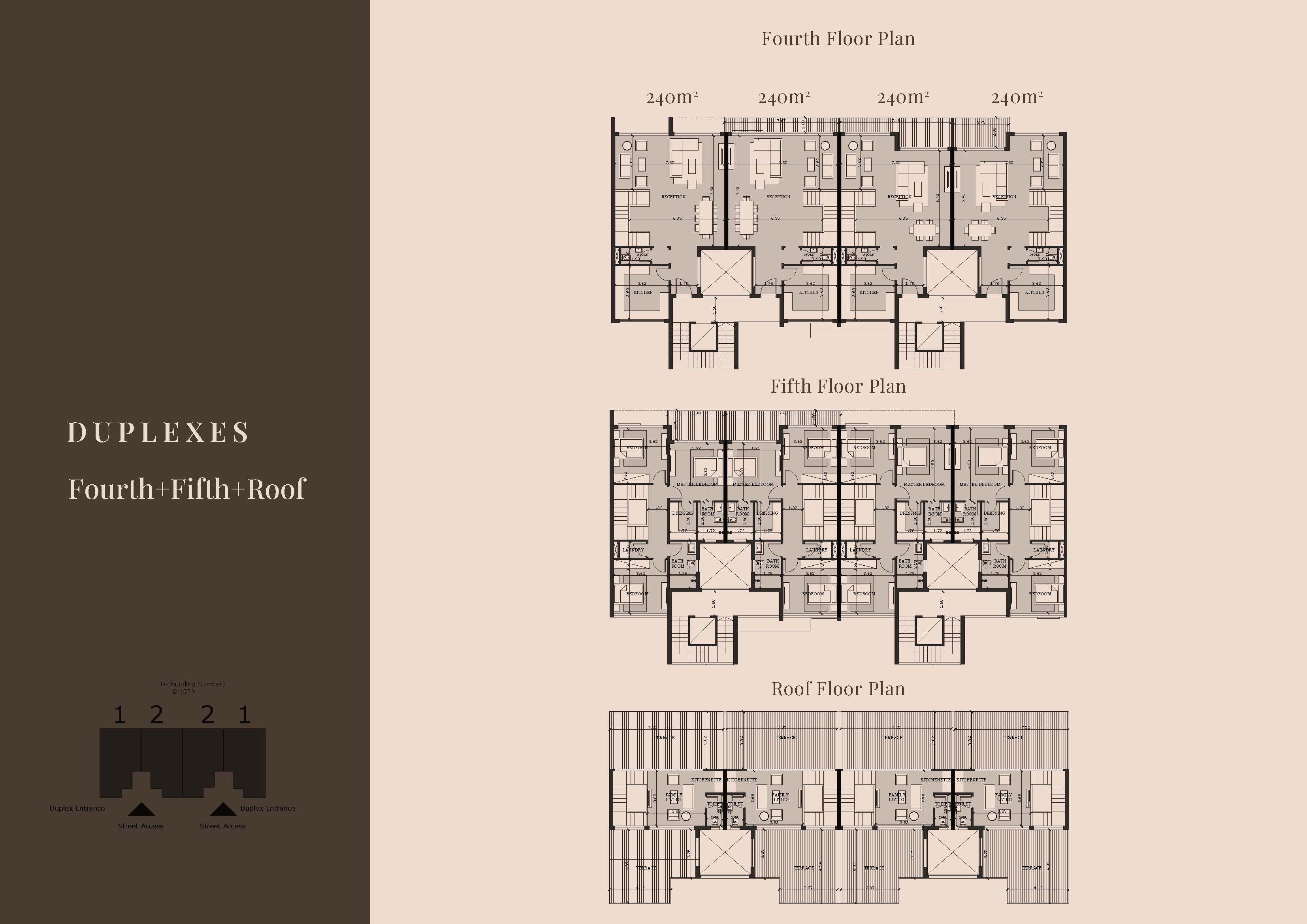 Floor plan for duplex at The Crest