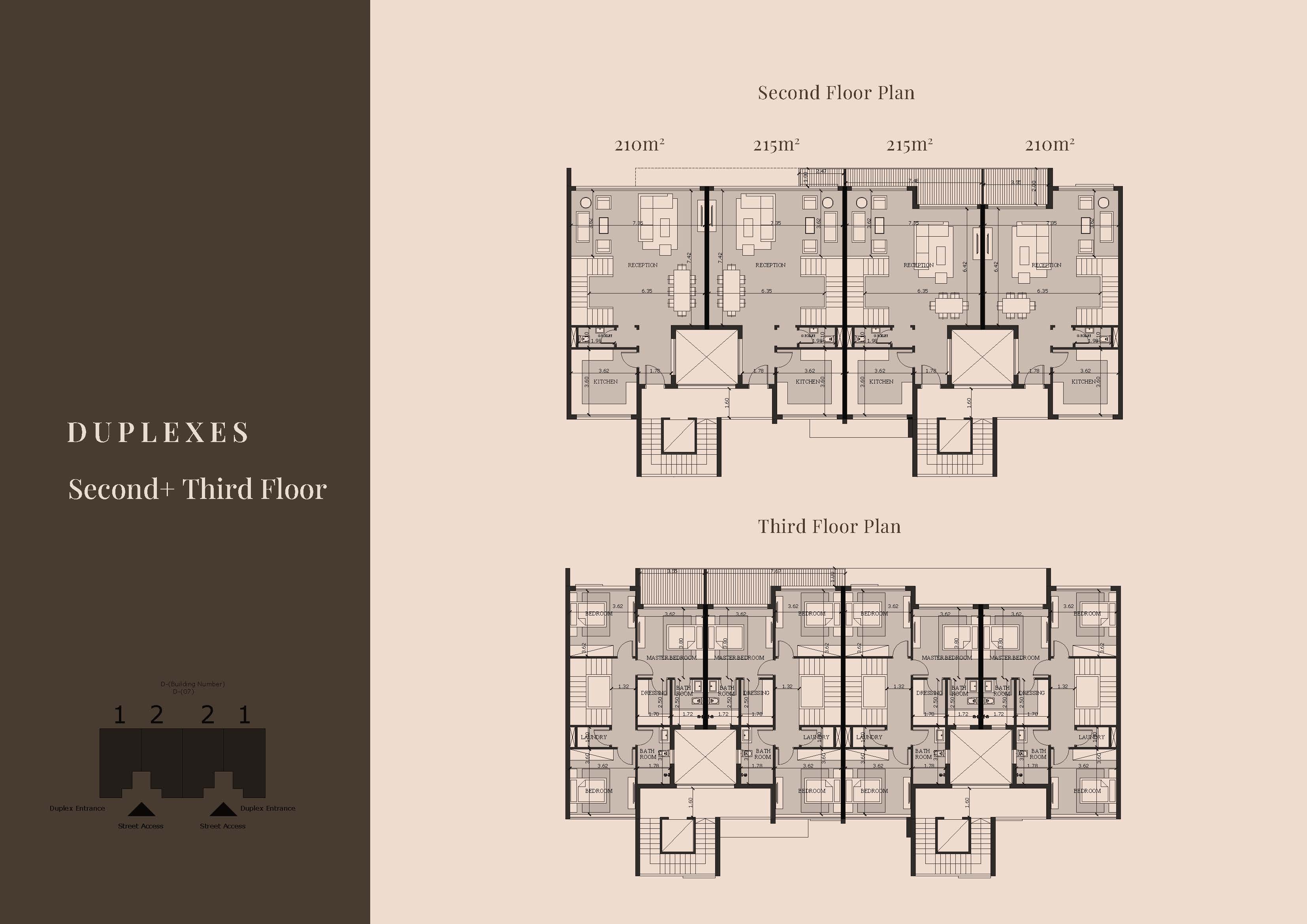 Floor plan for duplex at The Crest