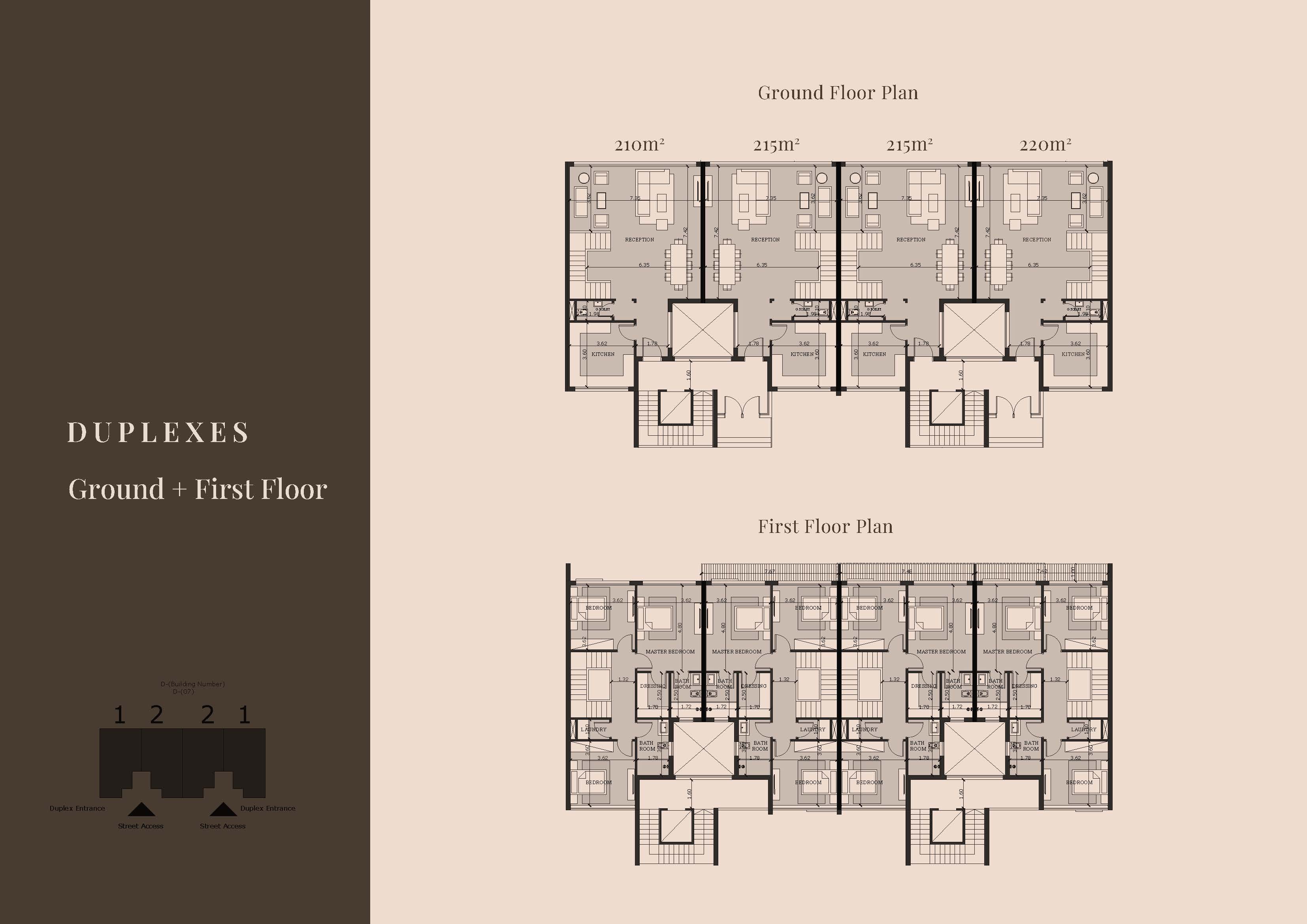 Floor plan for duplex at The Crest