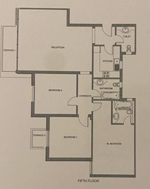 Floor plan for apartment at Mountain View ICity New Cairo