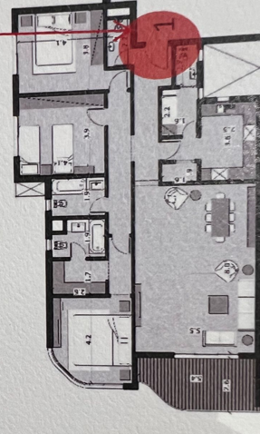 Floor plan for apartment at Bloomfields