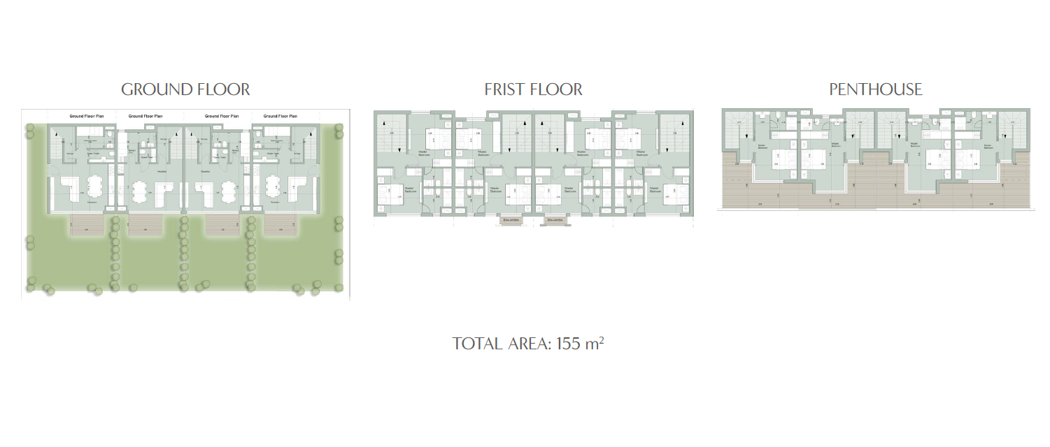 Floor plan for townhouse at Il Monte Galala