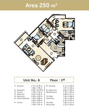 Floor plan for apartment at Golden Yard