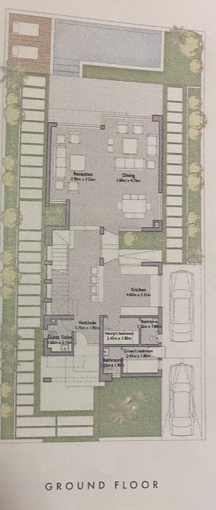 Floor plan for villa at The Crown