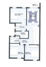 Floor plan for townhouse at VYE SODIC