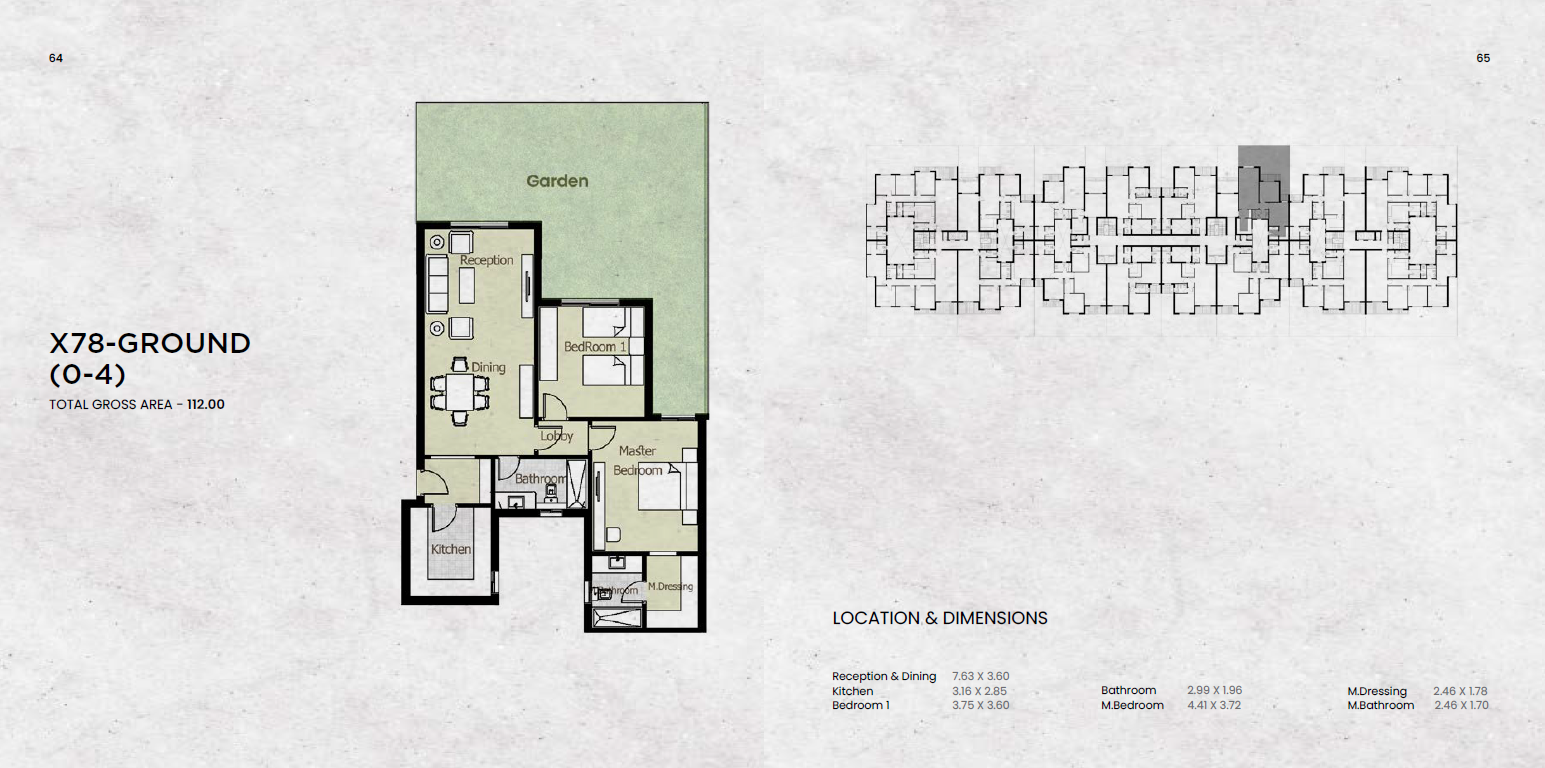 Floor plan for apartment at Azad Views