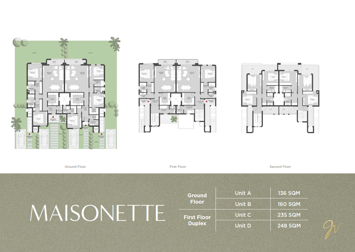Floor plan for duplex at O West Orascom