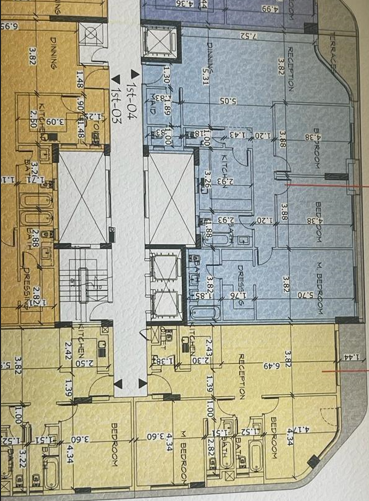 Floor plan for apartment at Bloomfields