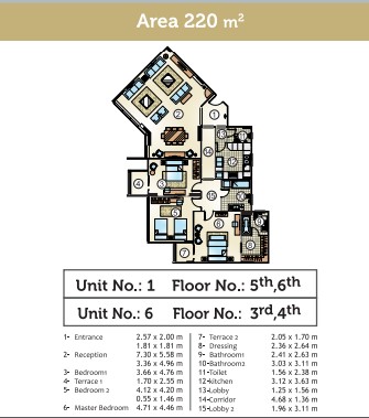 Floor plan for apartment at Golden Yard