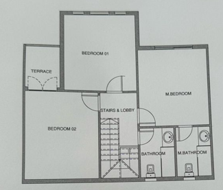 Floor plan for duplex at Aliva Mountain View Mostakbal City