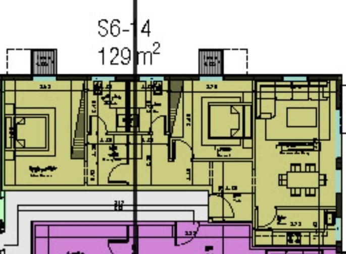 Floor plan for apartment at Sky Ramp