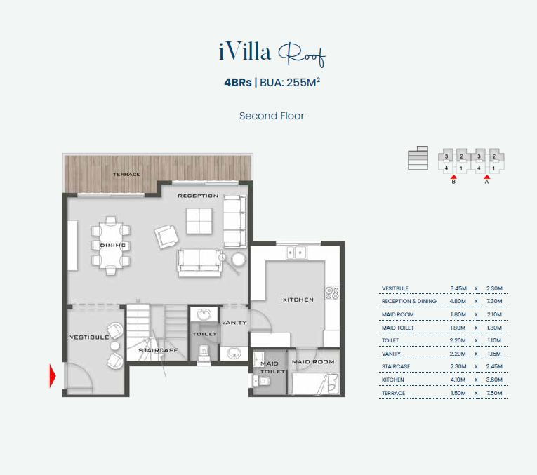 Floor plan for duplex at Aliva Mountain View Mostakbal City