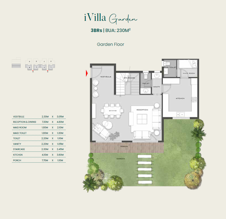 Floor plan for duplex at Aliva Mountain View Mostakbal City