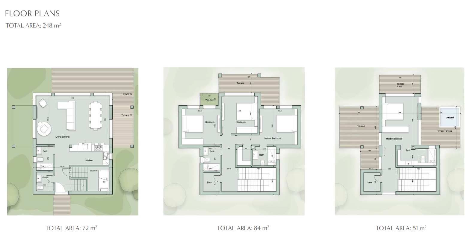Floor plan for villa at Il Monte Galala