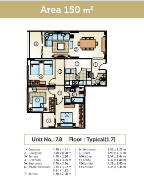 Floor plan for apartment at Golden Yard