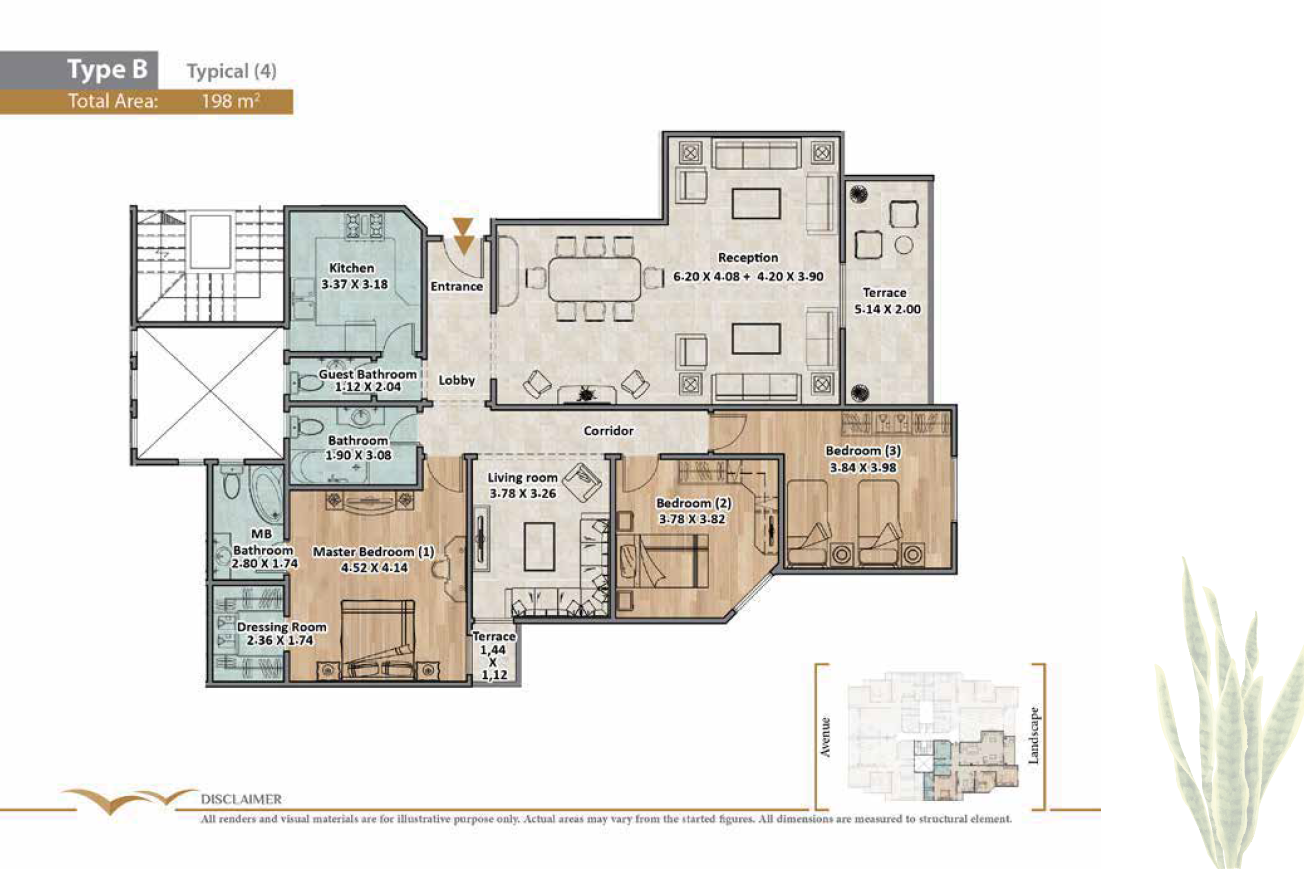Floor plan for apartment at Rock Eden