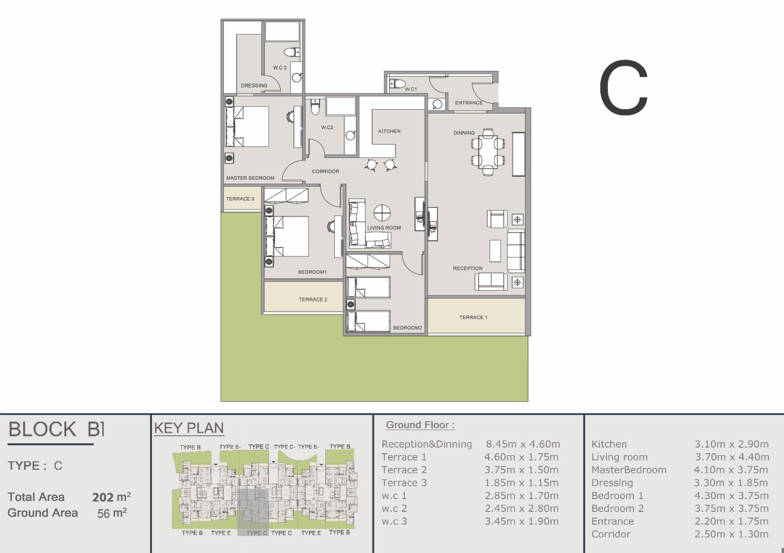 Floor plan for apartment at Ri8