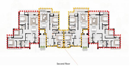 Floor plan for apartment at Solana