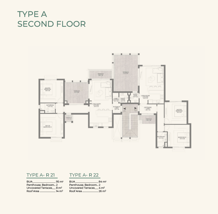 Floor plan for penthouse at Town Walk