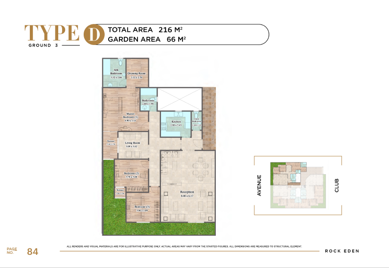 Floor plan for apartment at Rock Eden
