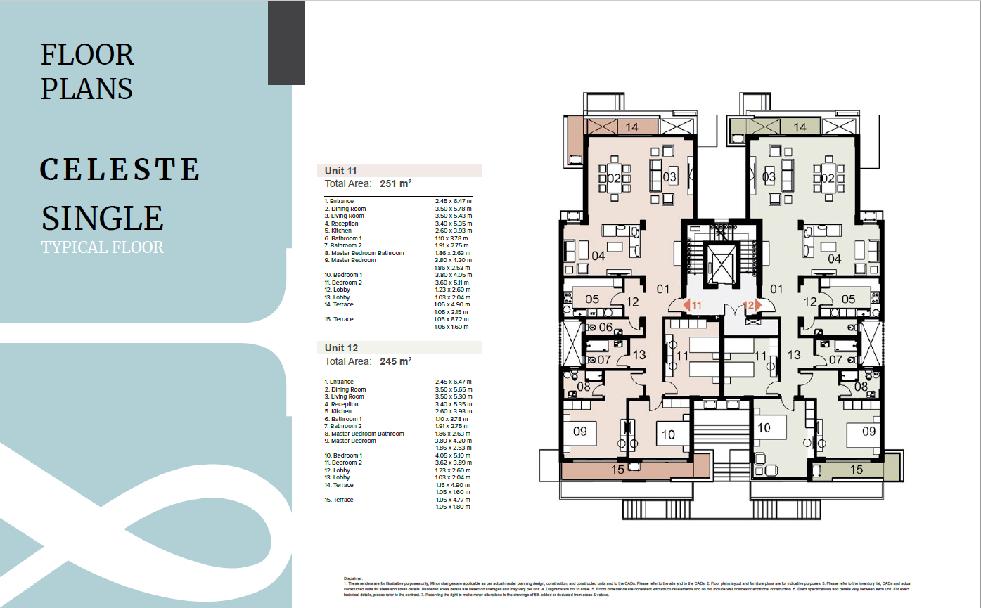 Floor plan for apartment at Mazarine