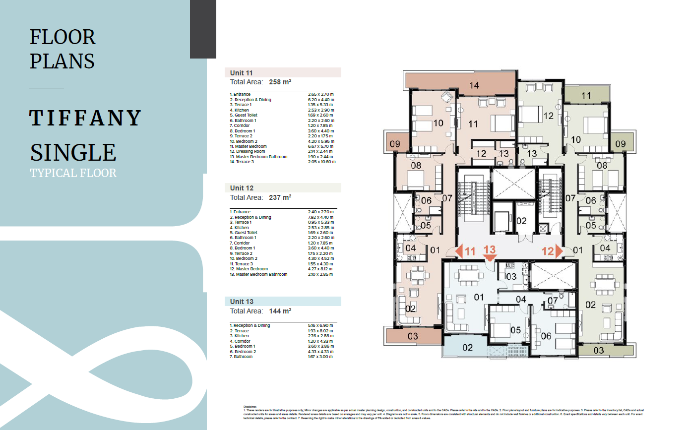 Floor plan for apartment at Mazarine