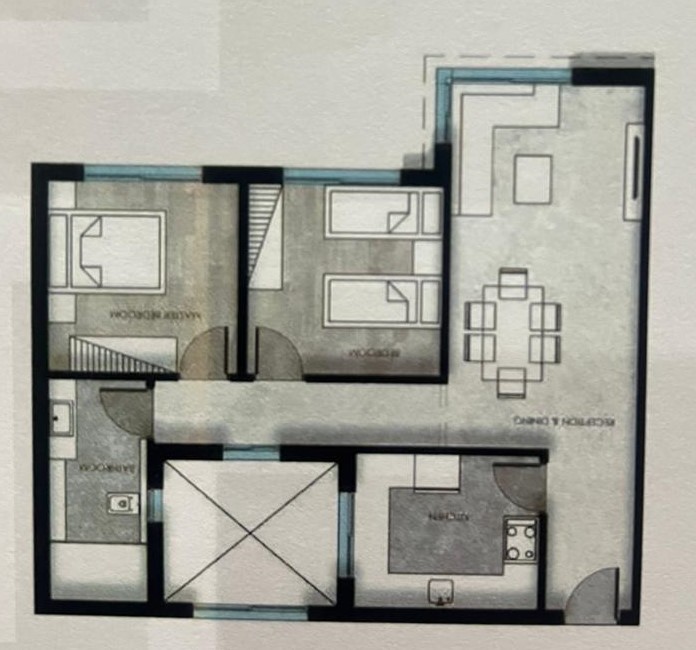 Floor plan for apartment at Kayan