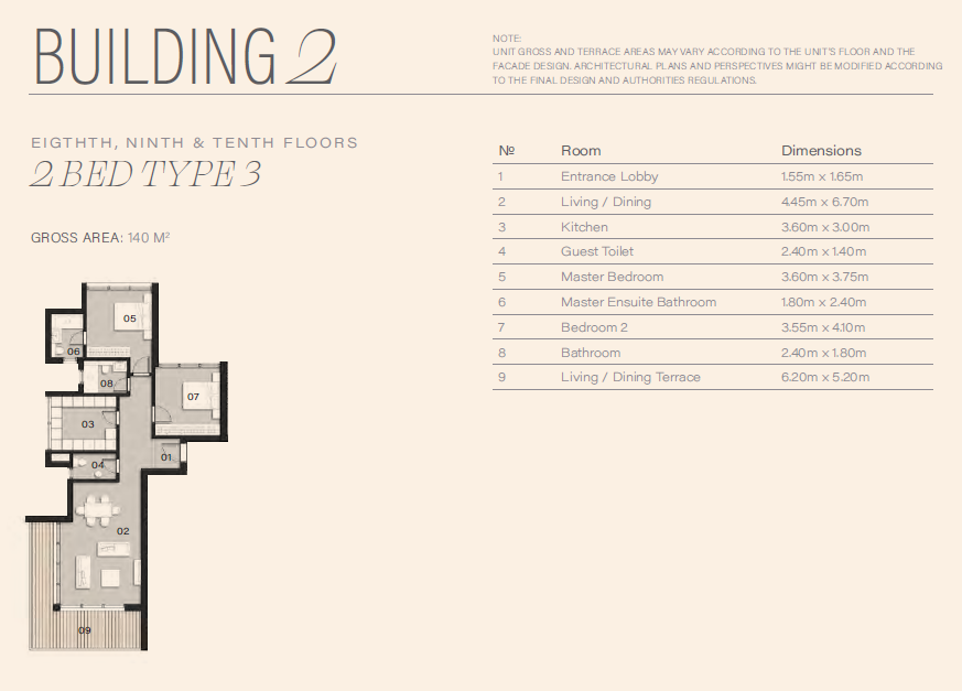 Floor plan for apartment at ZED