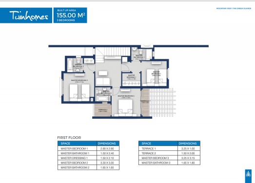 Floor plan for  at Mountain View Ras El Hekma