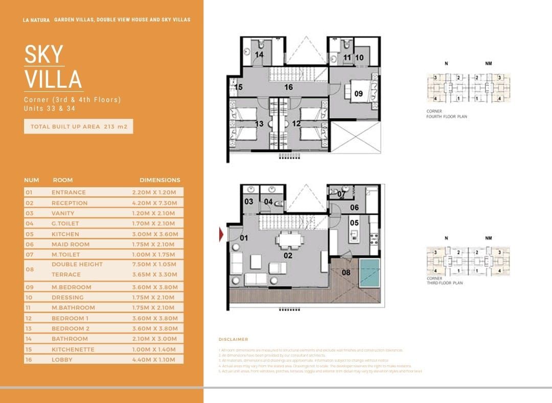 Floor plan for duplex at Il Bosco City