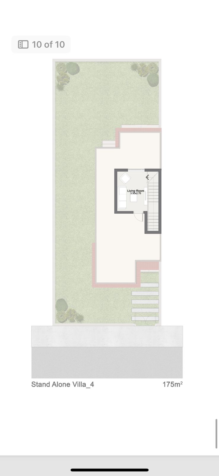 Floor plan for villa at Sarai