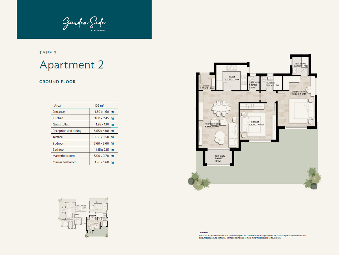 Floor plan for apartment at Garden Lakes