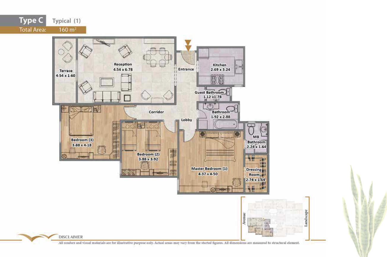 Floor plan for apartment at Rock Eden