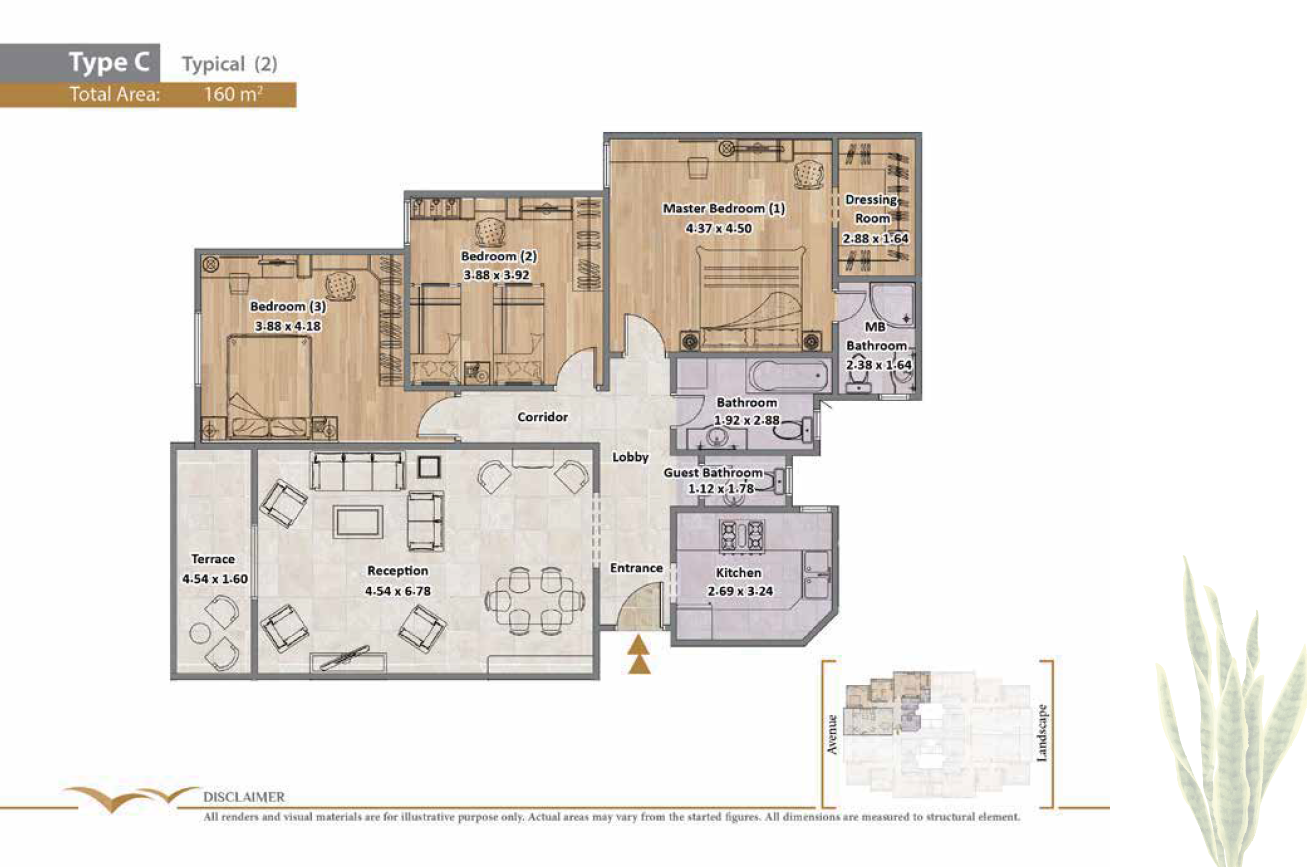 Floor plan for apartment at Rock Eden