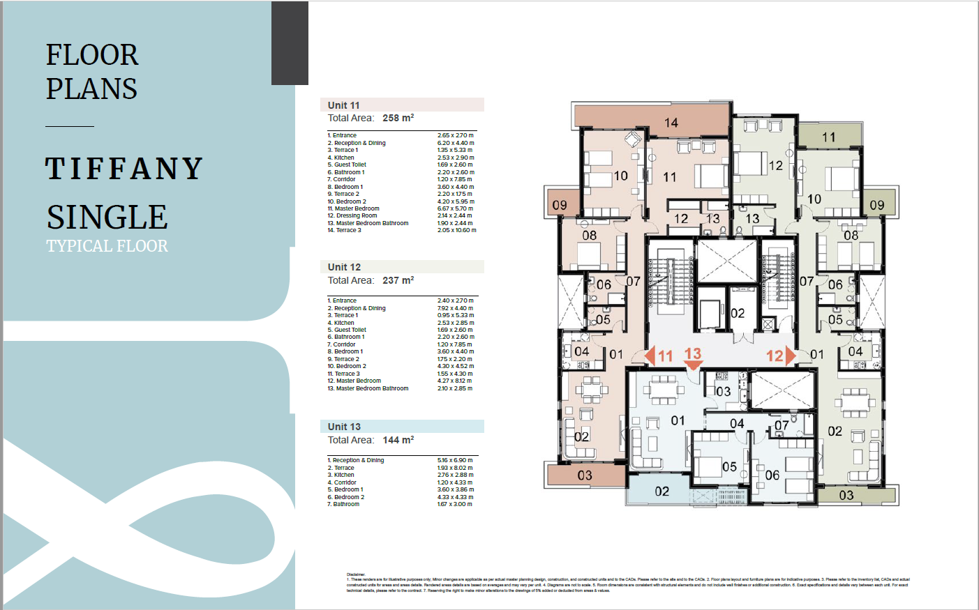 Floor plan for apartment at Mazarine