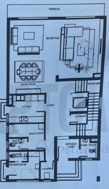 Floor plan for villa at HAPTown