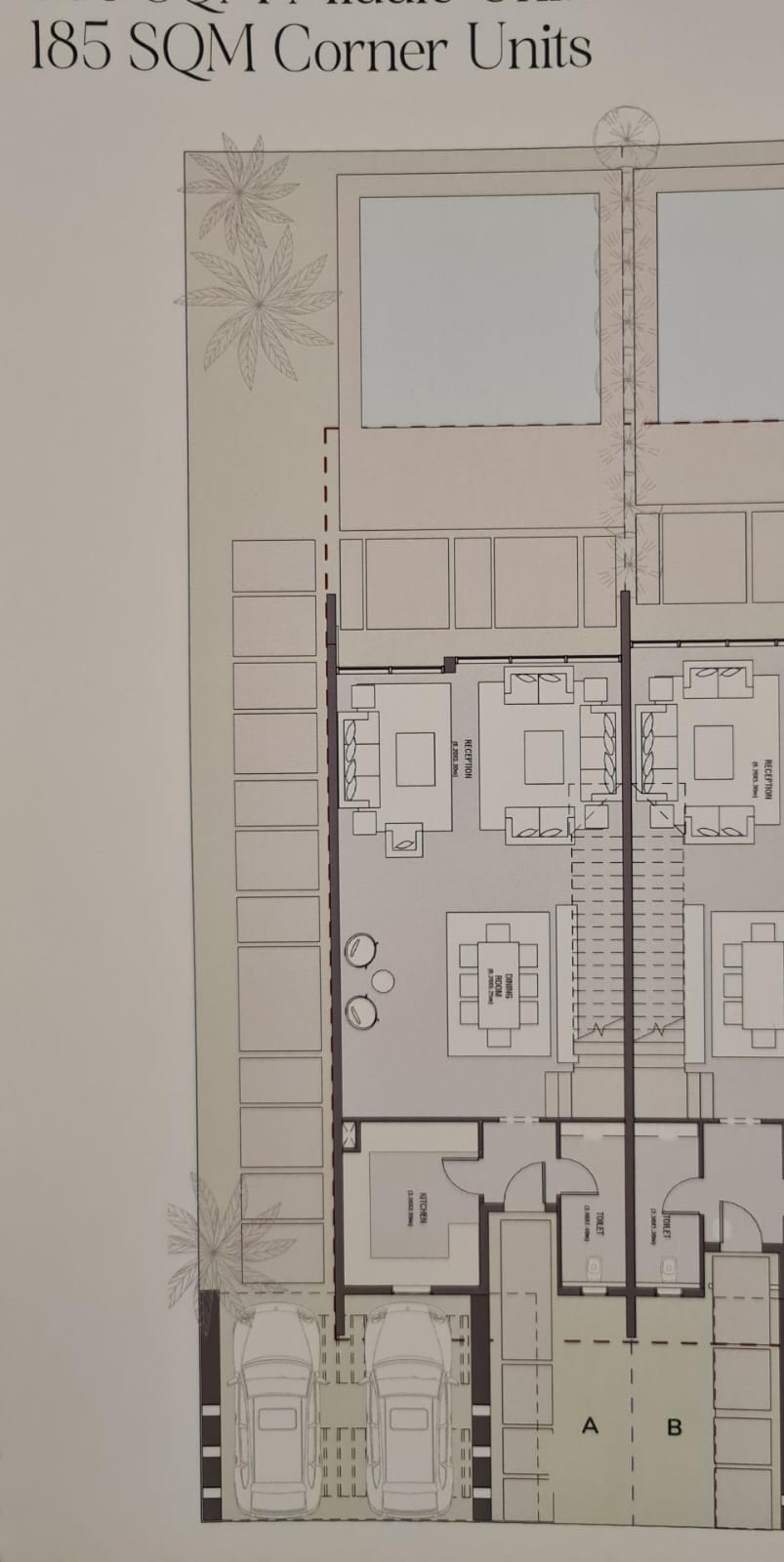 Floor plan for townhouse at Saada