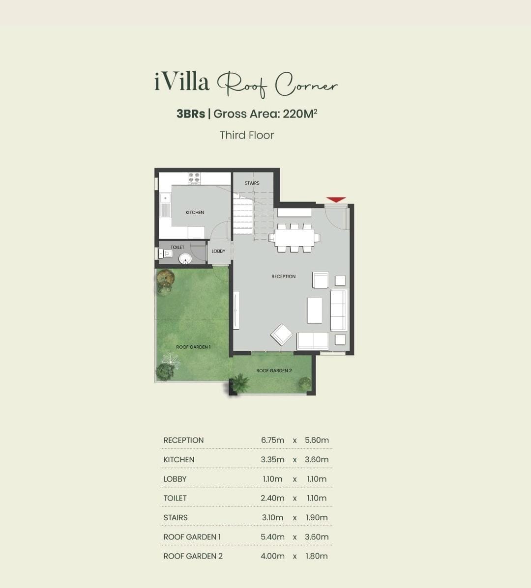 Floor plan for apartment at Aliva Mountain View Mostakbal City