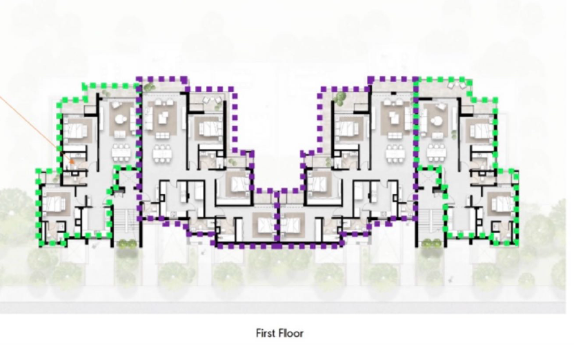 Floor plan for apartment at Solana
