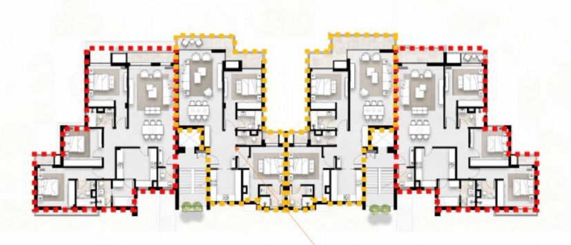 Floor plan for apartment at Solana
