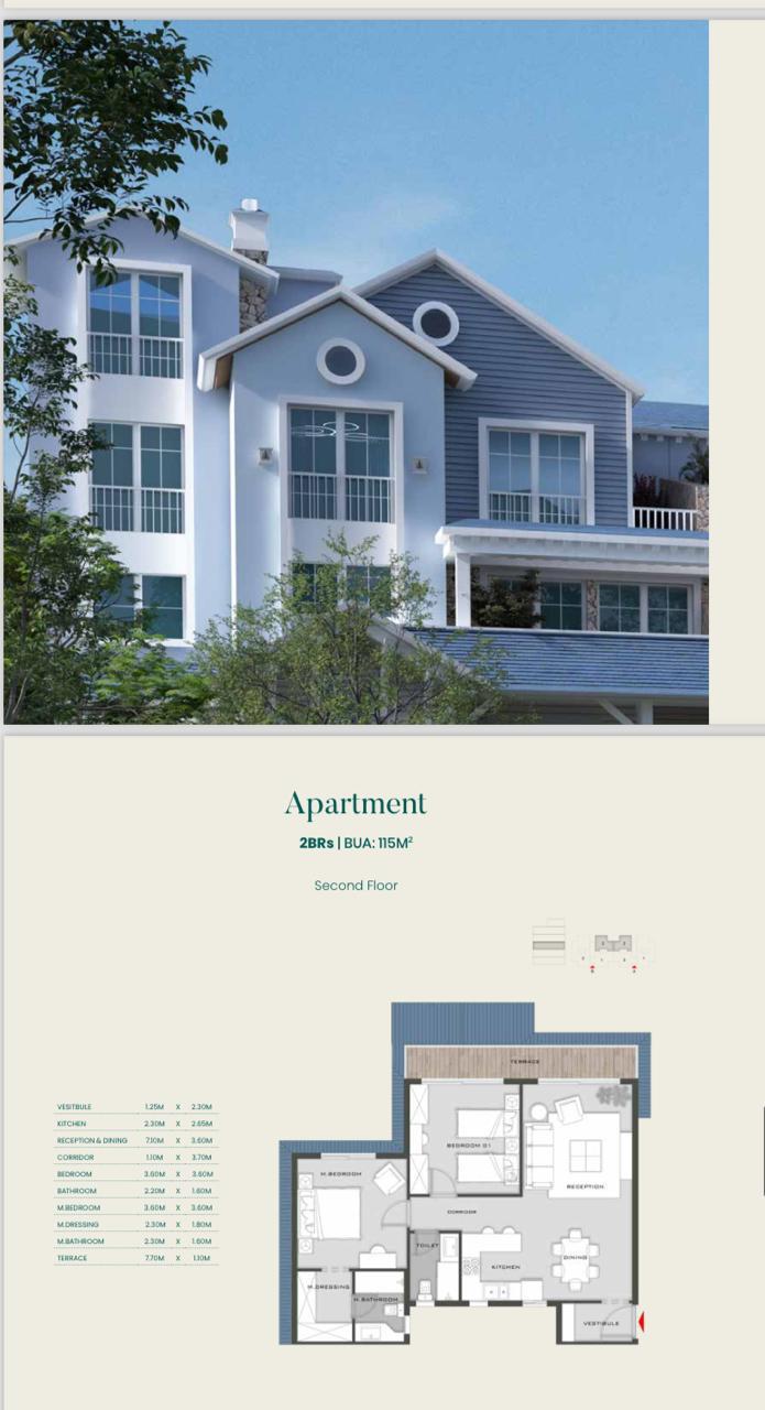 Floor plan for apartment at Aliva Mountain View Mostakbal City